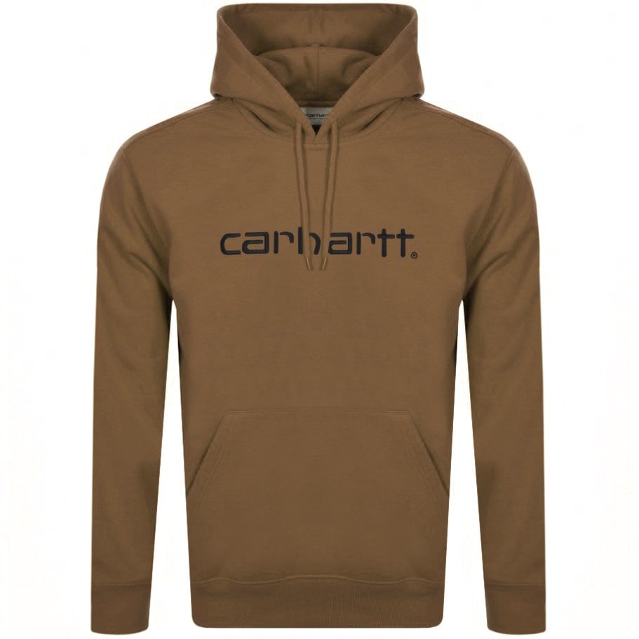 Alternative Image for ProductCarhartt Logo Hoodie Brown1